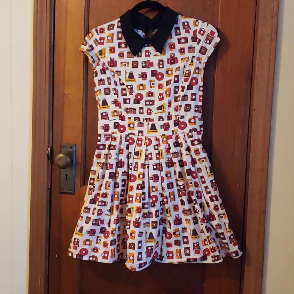 Quirky camera-print dress from Modcloth